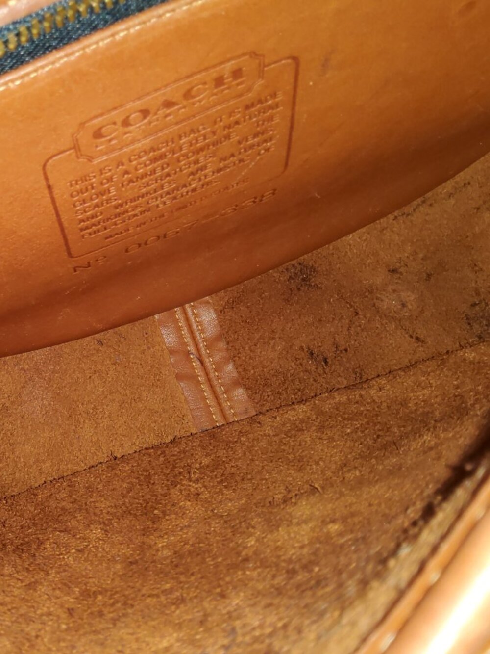 Vintage Coach Lenox Bag in British Tan 9918 - Picture 14 of 15